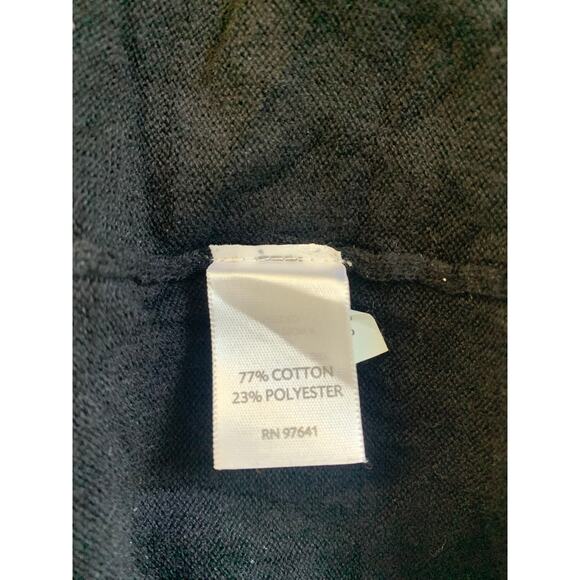 J. Jill Women's Cardigan Sweater Hoodie Long Sleeve Black Size Small Petite - Picture 4 of 5